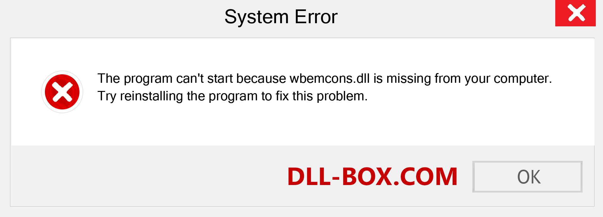  wbemcons.dll file is missing?. Download for Windows 7, 8, 10 - Fix  wbemcons dll Missing Error on Windows, photos, images